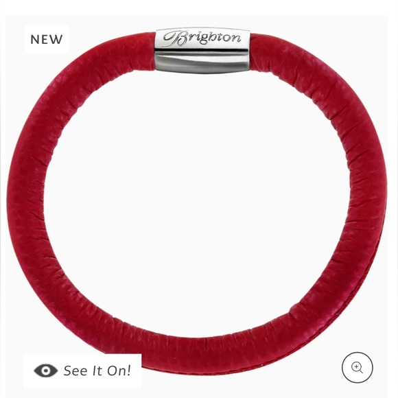❤️BRIGHTON Woodstock Single Metallic Red Magnetic Bracelet - Picture 9 of 9